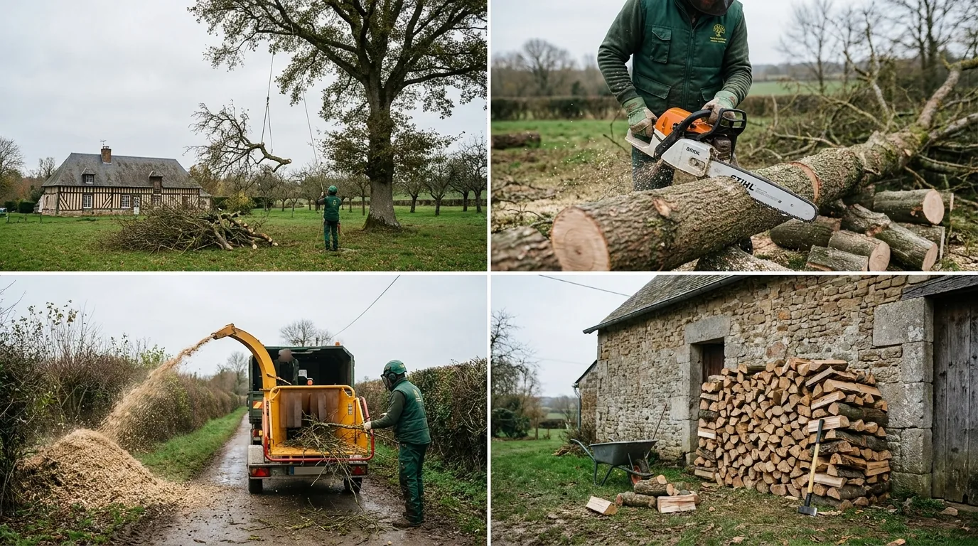 Que faire du bois après élagage ? Astuces et solutions pratiques (Calvados)